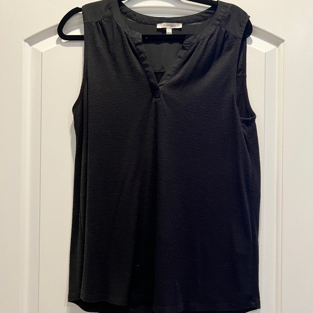 41 Hawthorn Black Sleeveless Top
